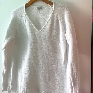 Minarías White Cotton Sweater